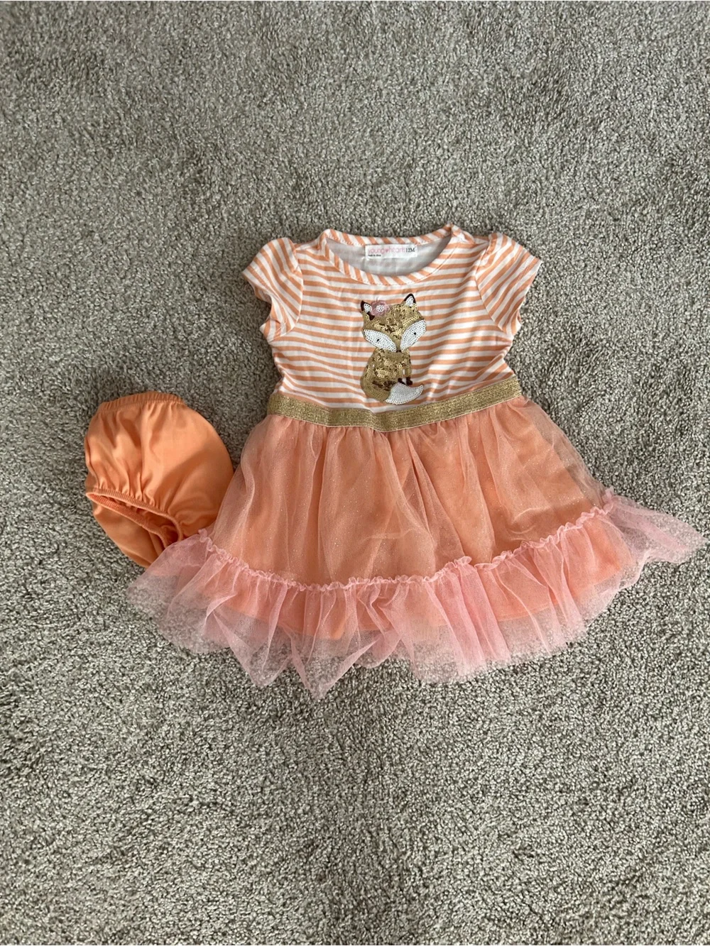 Young Hearts 12 Month Fox Dress